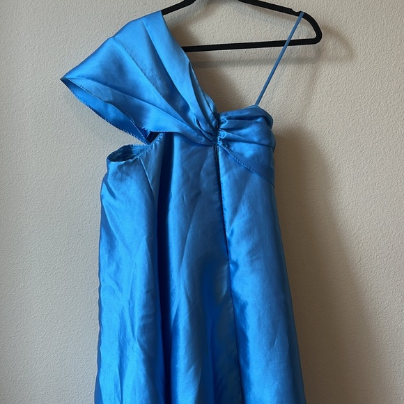 Hutch One Shoulder Blue Dress - Picture 5 of 11